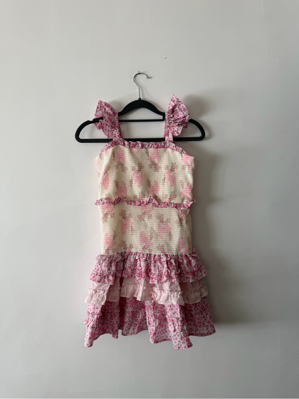 LoveShackFancy x Target Pink Floral Ruffle Dress for Girls 14